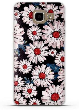 Оригінальний бампер з принтом для samsung a7 - 2016 galaxy a710 ромашки