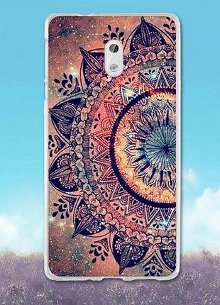 Силиконовый чехол накладка для nokia 3 с картинкой мандала
