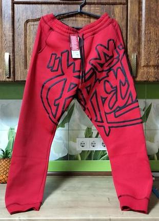 Новые мужские теплые спортивные штаны new yorker,р m,xl,xxl,на флисе