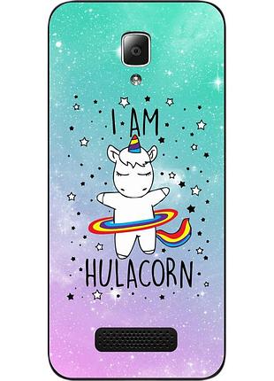Силиконовый чехол для lenovo a2010 с картинкой единорог