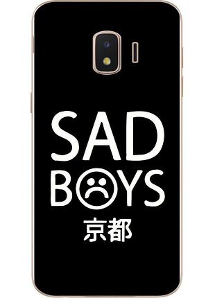Бампер силиконовый чехол с картинкой для samsung j2 core j260 galaxy 2018 sad boys