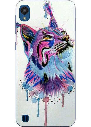 Силіконовий чохол для zte blade a5 2019 з картинкою рись акварель