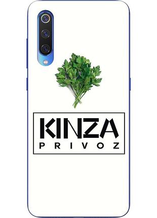 Антибрендовый силиконовый чехол для xiaomi mi 9 se с картинкой kinza privoz