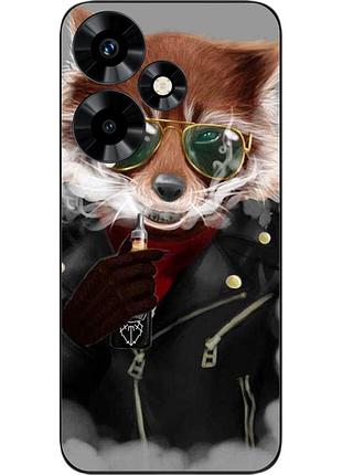 Силіконовий чохол epik для infinix hot 30 (x6831) з картинкою крутий єнот