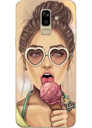 Чохол бампер для samsung j810f galaxy j8 2018 з принтом swag