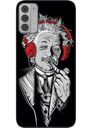 Чохол силіконовий epik для nokia g42 з картинкою ейнштейн у навушниках