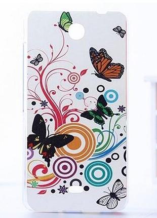 Оригінальний чохол бампер на microsoft lumia 430 з картинкою метелики