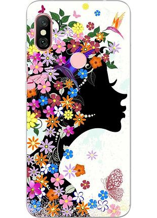 Оригинальный чехол накладка для xiaomi redmi note 6 pro с картинкой фея цветов