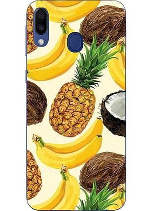 Силіконовий чохол бампер для samsung galaxy a40 2019 a405f з картинкою фрукти