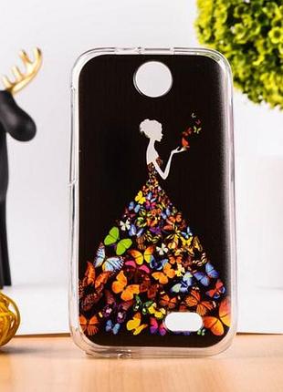 Силиконовый чехол накладка для htc desire 310 с картинкой фея