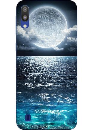 Чехол силиконовый для samsung galaxy m10 / a10 с картинкой луна