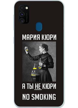 Антибрендовый силиконовый чехол для samsung m30s galaxy m307f с картинкой мария кюри
