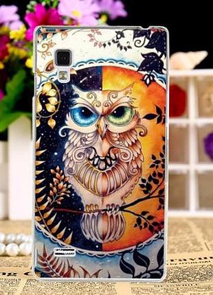 Оригинальный эксклюзивный чехол для lg l9 optimus p760 p765 с картинкой сова