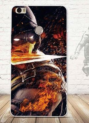 Силіконовий чохол бампер для xiaomi mi max з картинкою боєць