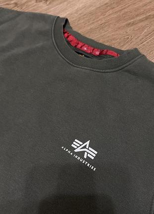 Світшот alpha industries basic sweater small logo 5