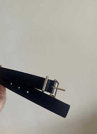 Ремінь жіночий tommy hilfiger 102 см синій шкіра