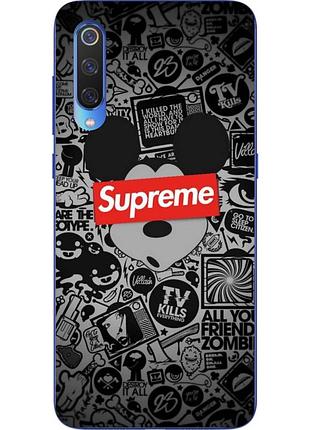 Силіконовий чохол для xiaomi mi 9 із зображенням міккі supreme