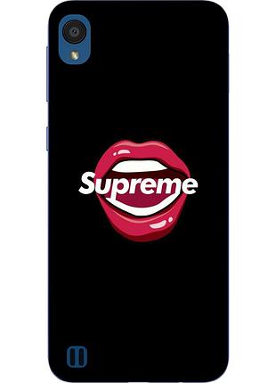 Бампер силиконовый чехол для zte blade a5 2019 с картинкой губы supreme