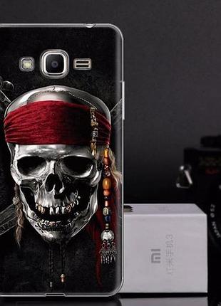 Оригінальний чохол для samsung galaxy j2 prime g532f з картинкою череп