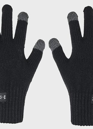 Перчатки under armour halftime gloves черный жин l/xl