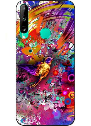 Силіконовий чохол бампер для huawei p40 lite e з картинкою креатив