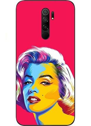 Бампер силіконовий чохол для xiaomi redmi 9 з картинкою монро