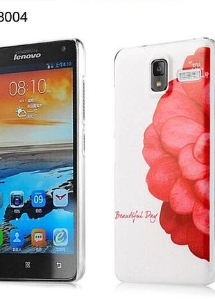 Чохол для lenovo s580 оригінальна панель накладка половина квітки