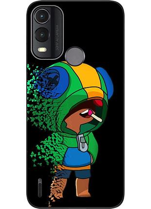 Чехол силиконовый epik для nokia g11 plus с картинкой бравл леон