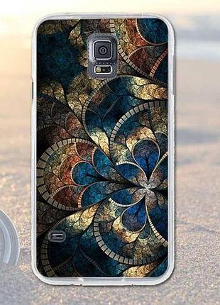 Бампер силіконовий чохол для samsung galaxy s5 i9600 з картинкою візерунки