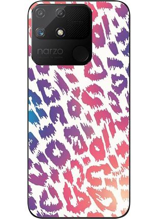 Силіконовий чохол epik для realme narzo 50a з картинкою леопардовий принт