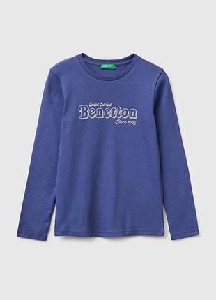 Дитячий білий прямий реглан benetton 2d8, m