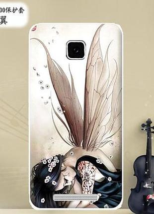 Оригинальный чехол панель накладка для lenovo a1900 с картинкой фея