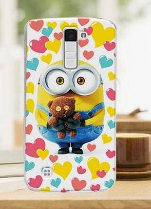 Оригінальний чохол з картинкою для lg k8 / k350 міньйон