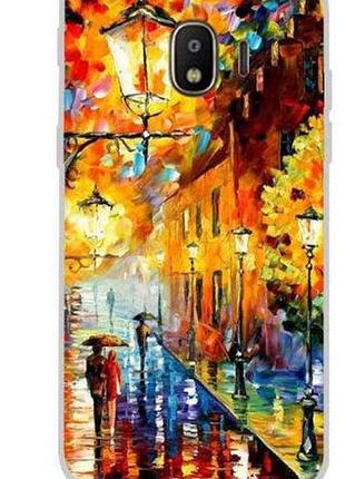 Оригінальний чохол накладка для samsung j4 2018 galaxy j400 з картинкою прогулянка
