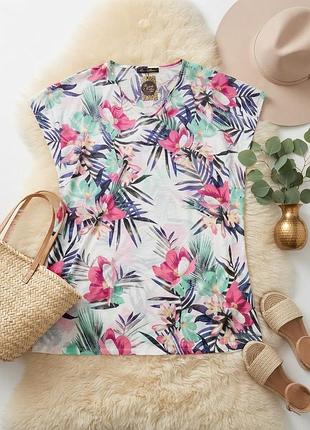 Продається стильна та легка пляжна туніка від бренду h&m. опис товару:  бренд: h&m.  принт / колір: яскравий тропічний принт
