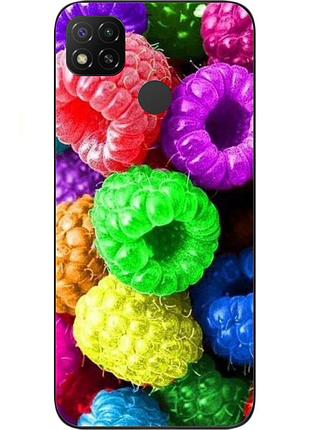 Чохол силіконовий для xiaomi redmi 9c з картинкою малина
