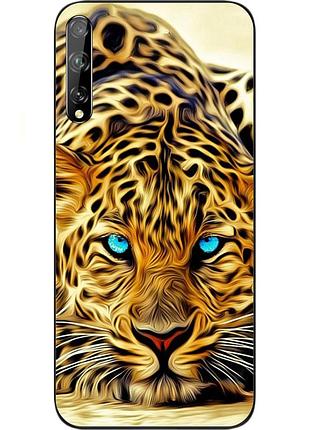Силиконовый чехол с картинкой для huawei p smart s гепард