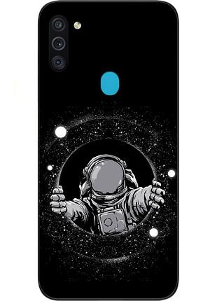 Силиконовый чехол с картинкой для samsung m11 galaxy m115f обзор космонавта
