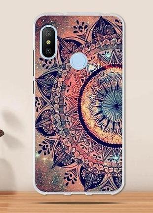 Силіконовий чохол накладка з принтом для xiaomi mi a2 / mi 6x мандала