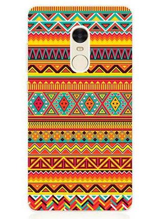 Бампер силиконовый чехол с картинкой узоры инков для xiaomi redmi 5