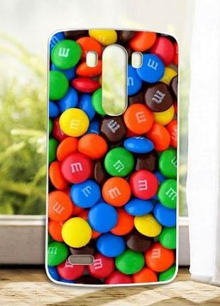 Оригинальный чехол бампер для lg g3 optimus d855 d857 с рисунком m&m's
