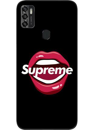 Силиконовый чехол для zte blade a7s 2020 с картинкой губы supreme