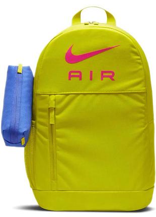Рюкзак nike y nk elmntl bkpk-nk air 20l синий, желтый, красный дет 46х30х13 см