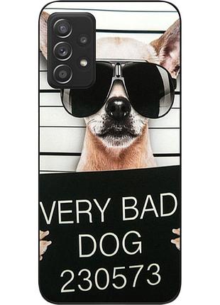 Чохол силіконовий для samsung a52 galaxy a525f з картинкою bad dog
