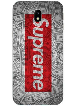 Силіконовий чохол для samsung galaxy j3 2018 з картинкою supreme