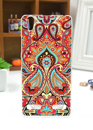 Силіконовий чохол для lenovo a6010 з картинкою - візерунки