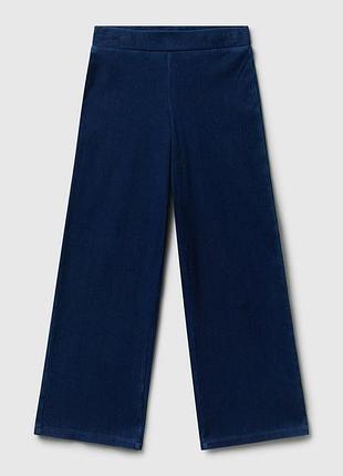 Детские серые клёш джинсы benetton синий, s