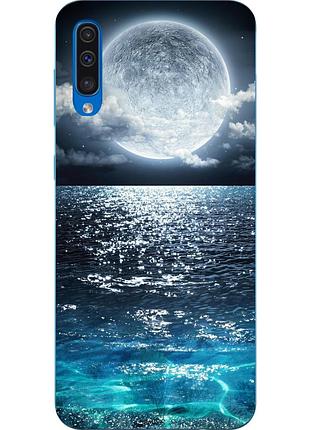 Чохол силіконовий для samsung galaxy a50 2019 a505f з картинкою місяць