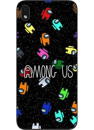 Силіконовий чохол з картинкою для samsung galaxy a01 core a013f among us у космосі