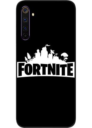 Силіконовий чохол з картинкою для realme 6 pro гра фортнайт лого